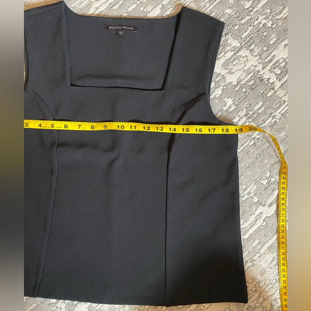 2 Boston Proper Square-Neck Tank Tops, Like New - Picture 5 of 10